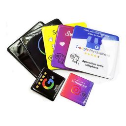 Epoxy Round Square NFC Google Tap Review Sticky Counter Sign