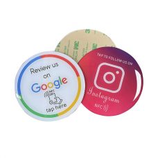 Epoxy Round Square NFC Google Tap Review Sticky Counter Sign