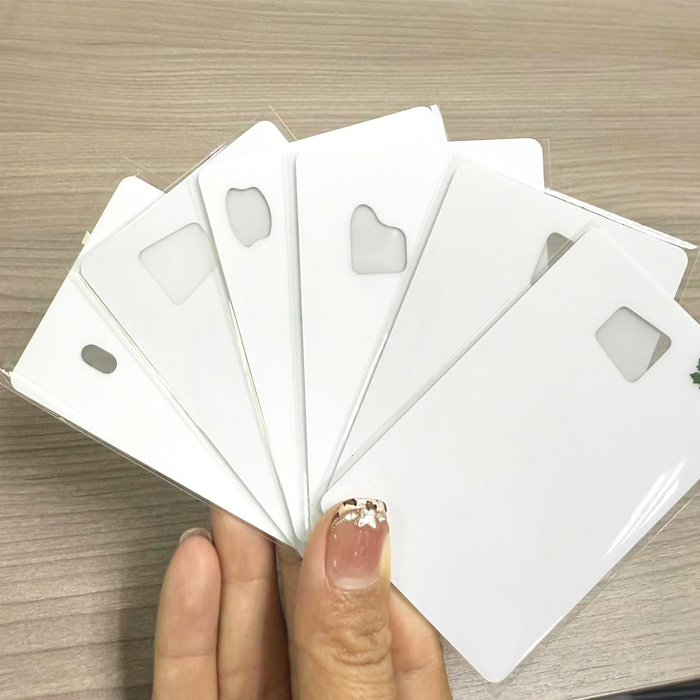 Secure Blank Plastic Transparent Window Card