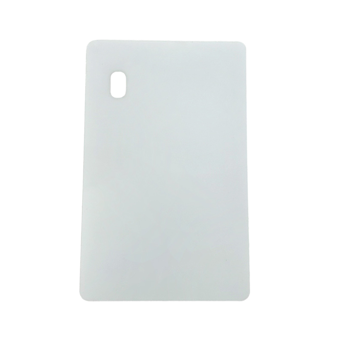 Secure Blank Plastic Transparent Window Card