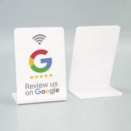 PVC NFC Google Review Standup Sign