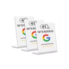 PVC NFC Google Review Standup Sign