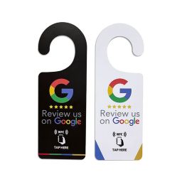Custom NTAG213 NTAG215 NTAG216 NFC Google Review Hotel Door Hanger