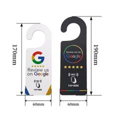 Custom NTAG213 NTAG215 NTAG216 NFC Google Review Hotel Door Hanger