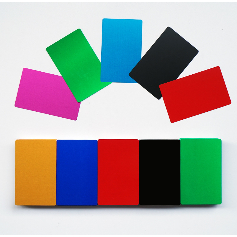 0.5mm Stock Color Blank Anodized Aluminum Card