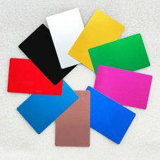 0.5mm Stock Color Blank Anodized Aluminum Card