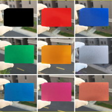 0.5mm Stock Color Blank Anodized Aluminum Card