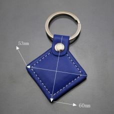 Durable Waterproof Customize Logo Genuine Leather RFID Key Fob