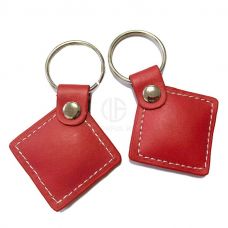 Durable Waterproof Customize Logo Genuine Leather RFID Key Fob