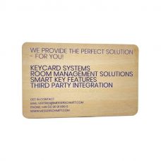 Eco Friendly Engraved Printed NFC RFID Wooden Card