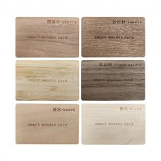 Eco Friendly Engraved Printed NFC RFID Wooden Card