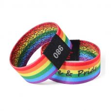 Reusable Stretch Fabric Woven RFID Elastic Wristband