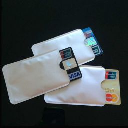 Printing Logo Plastic Blocking RFID Sleeve for Credit Card