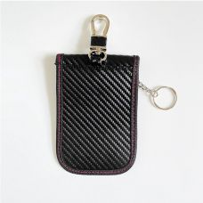 Anti-Hacking Carbon Fiber Car Key RFID Blocking Pouch
