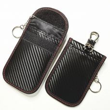 Anti-Hacking Carbon Fiber Car Key RFID Blocking Pouch