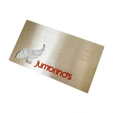 Natural Color Silver Stainless Steel Metal Business Card