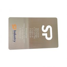 Natural Color Silver Stainless Steel Metal Business Card